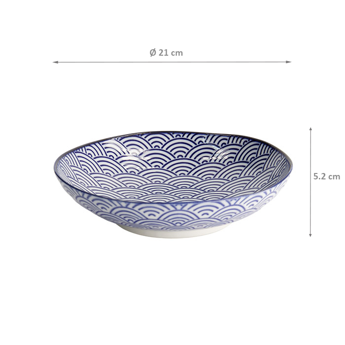Nippon Blue Pasta plate, Ø 21 x 5.2 cm