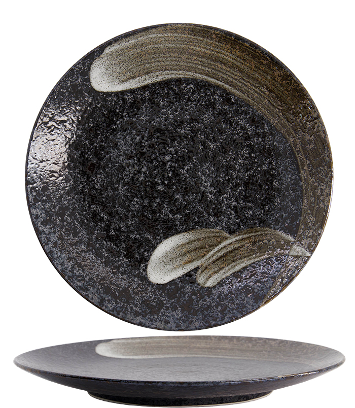 Large Round Plate, Arahake, Ø 28.5x3.5