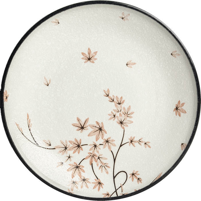 Edo Japan, Plate, Maple leaf Ø 22,5 cm | H3 cm
