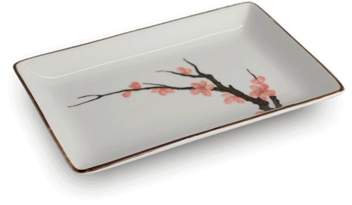 Edo Japan, Sushi plate Sakura Ø 20×13 cm | H2,5 cm